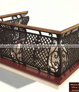 BAN CÔNG SẮT MỸ THUẬT MÃ BCS-001
