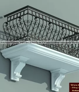 BAN CÔNG SẮT MỸ THUẬT MÃ BCS-013