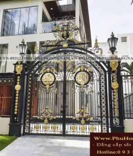 Cổng Rào Biệt Thự Sắt Mỹ Thuật Phong Cách Châu Âu