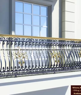 BAN CÔNG SẮT MỸ THUẬT CAO CẤP MÃ BCS-005