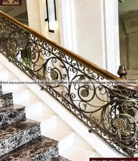 LAN CAN CẦU THANG SẮT MỸ THUẬT CHO BIỆT THỰ CTS-006