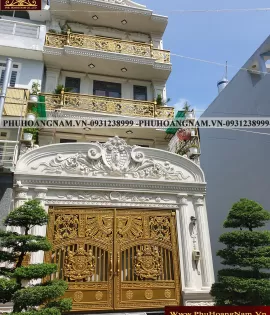 CỔNG NHÔM ĐÚC NHÀ PHỐ MÃ CCN-008