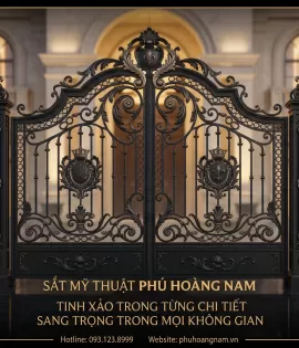 CỬA CỔNG SẮT MỸ THUẬT CAO CẤP