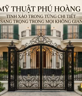 Cửa Cổng Sắt Rèn Kiểu Pháp – Kiệt Tác Nghệ Thuật Tôn Vinh Đẳng Cấp Biệt Thự