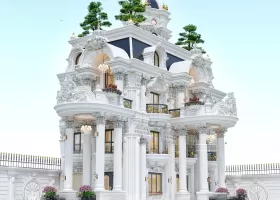 Thi Công Sắt Mỹ Thuật Biệt Thự Tại Cần Thơ – Lan Can Cầu Thang Cong Lượn Kết Hợp Thang Máy