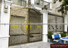 Đơn vị báo giá cổng sắt mỹ thuật 4 cánh uy tính và chất lượng 