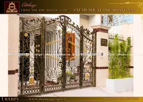 Cửa Cổng Sắt 4 Cánh Cho Nhà Phố – Nửa Kín Nửa Hở, Sang Trọng Và Riêng Tư