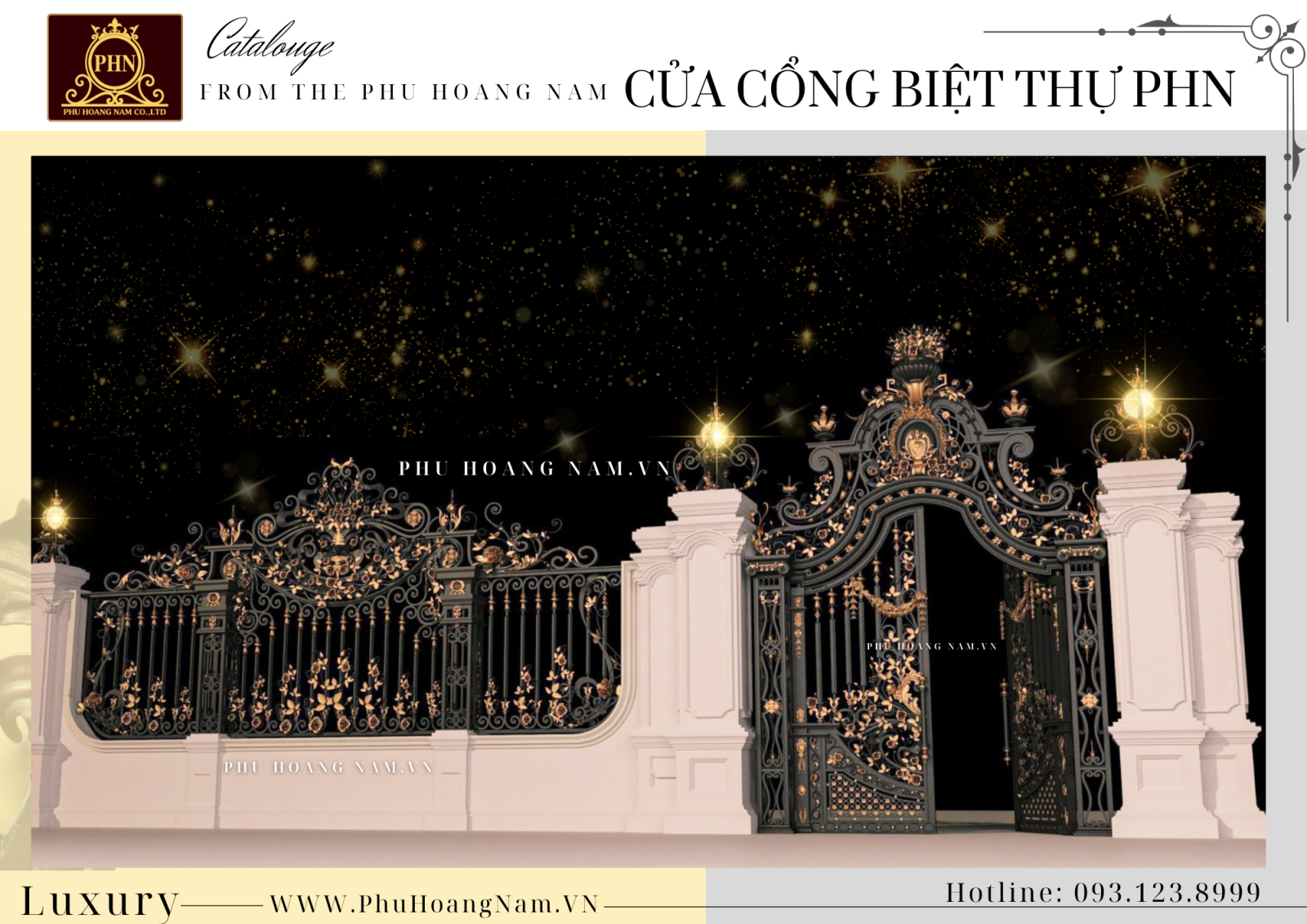 cửa cổng sắt mỹ thuật đẹp