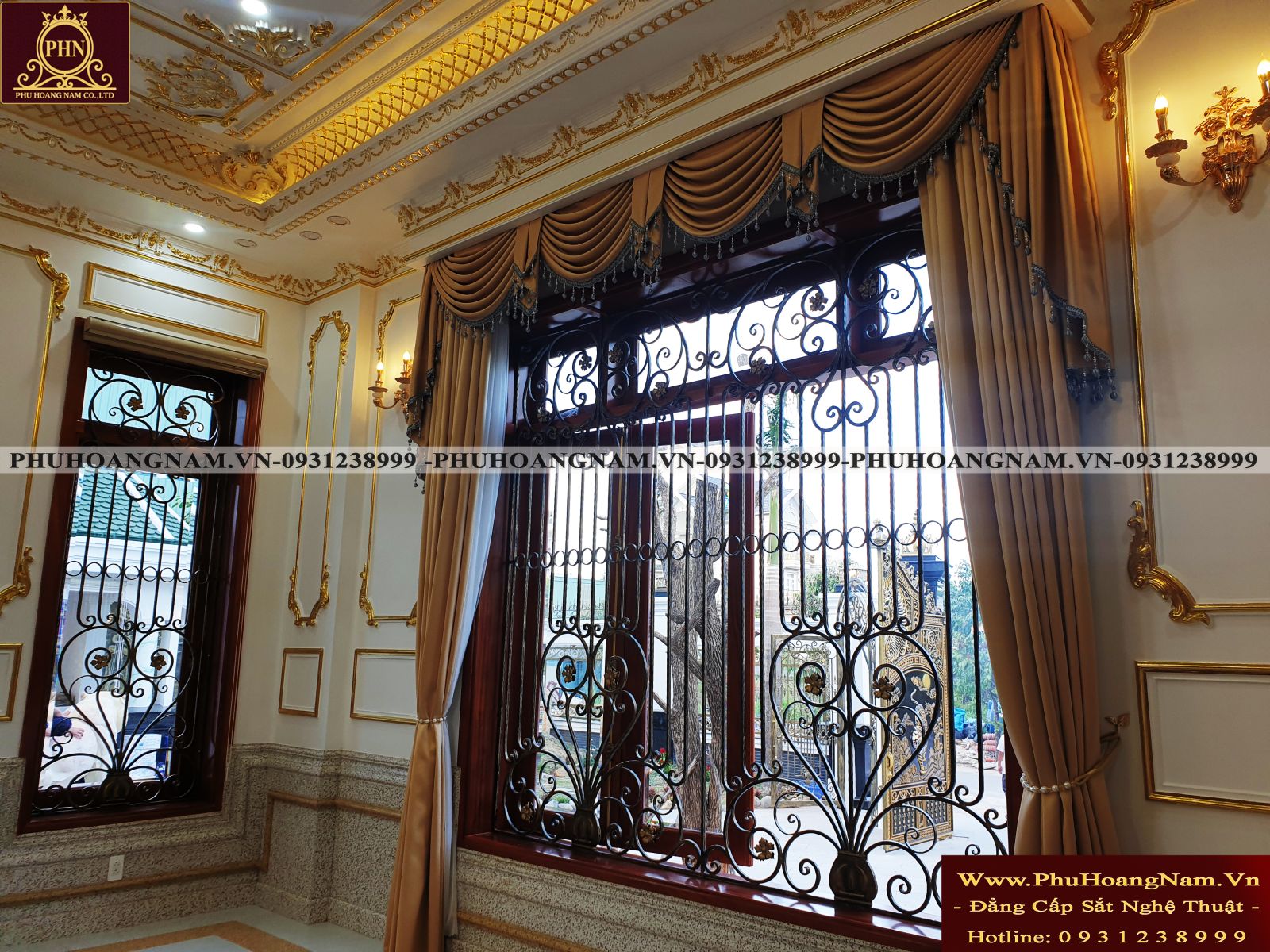khung bảo vệ sắt mỹ thuật cao cấp