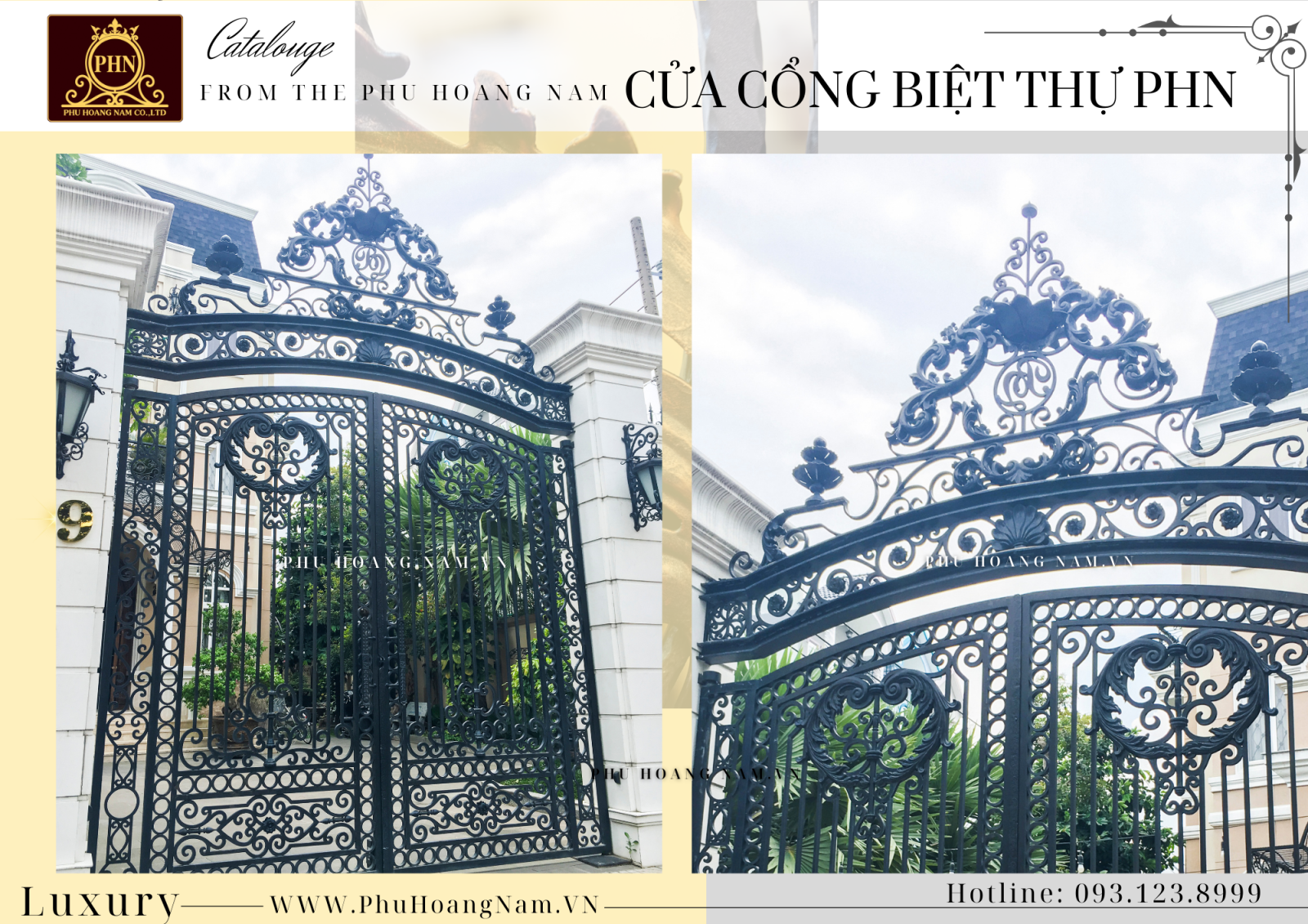 Cổng biệt thự đẹp