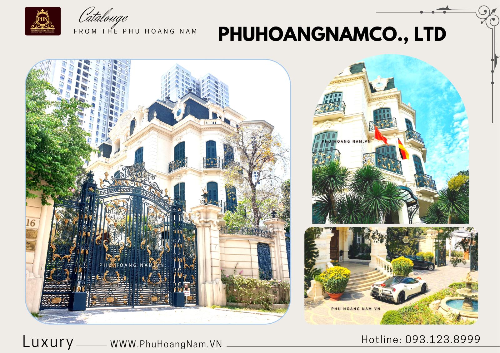 thi công cửa biệt thự
