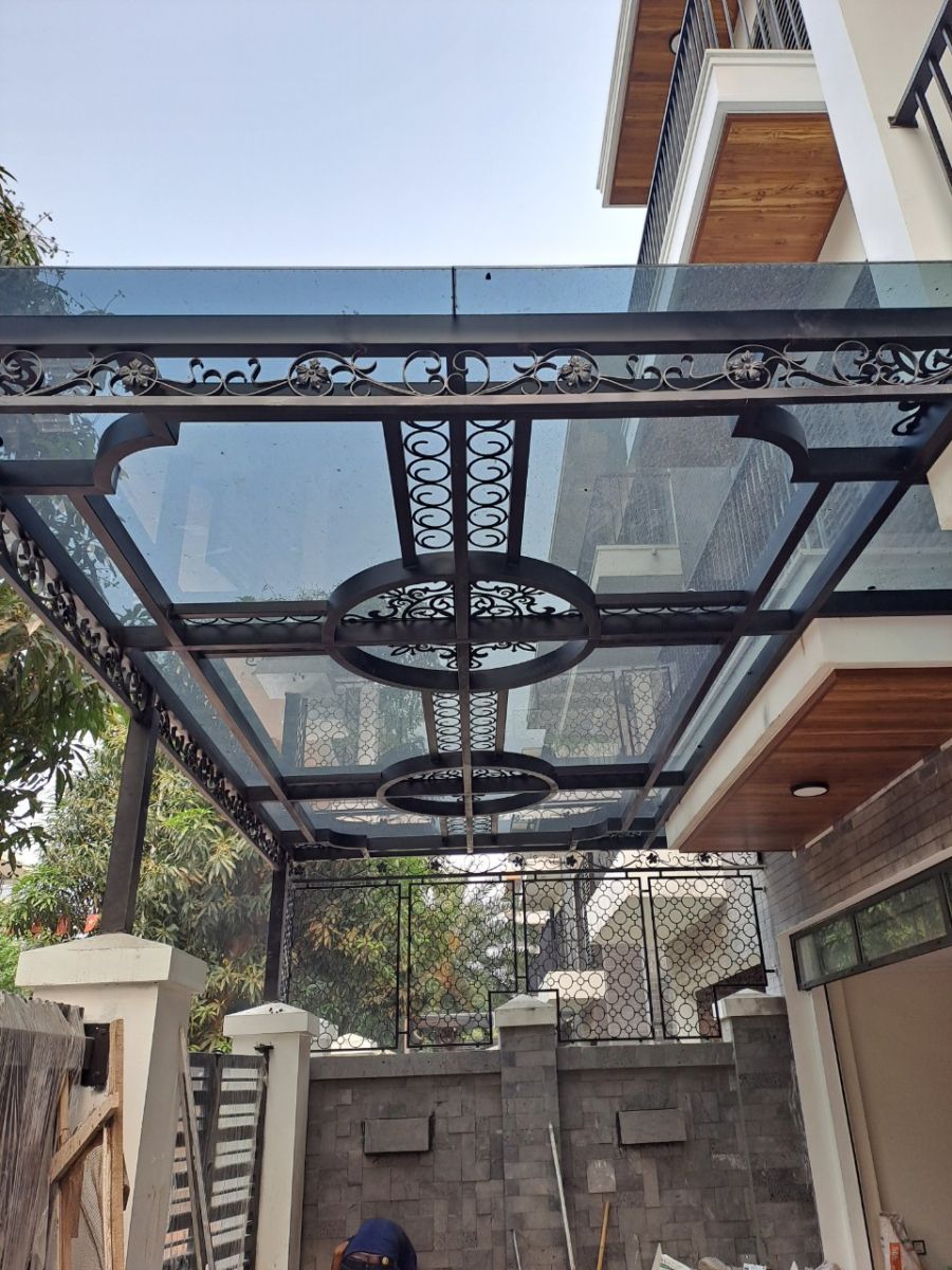 Mái che sắt mỹ thuật PHN