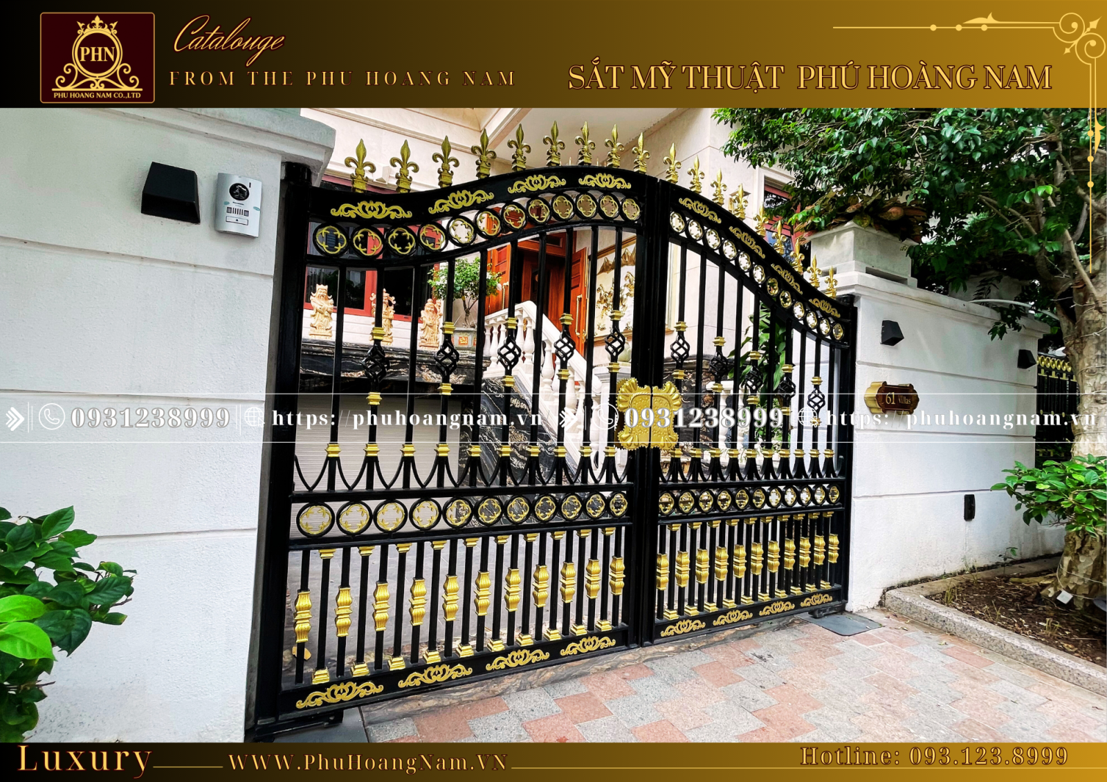 Cửa cổng biệt thự VinHome Tân Cảng