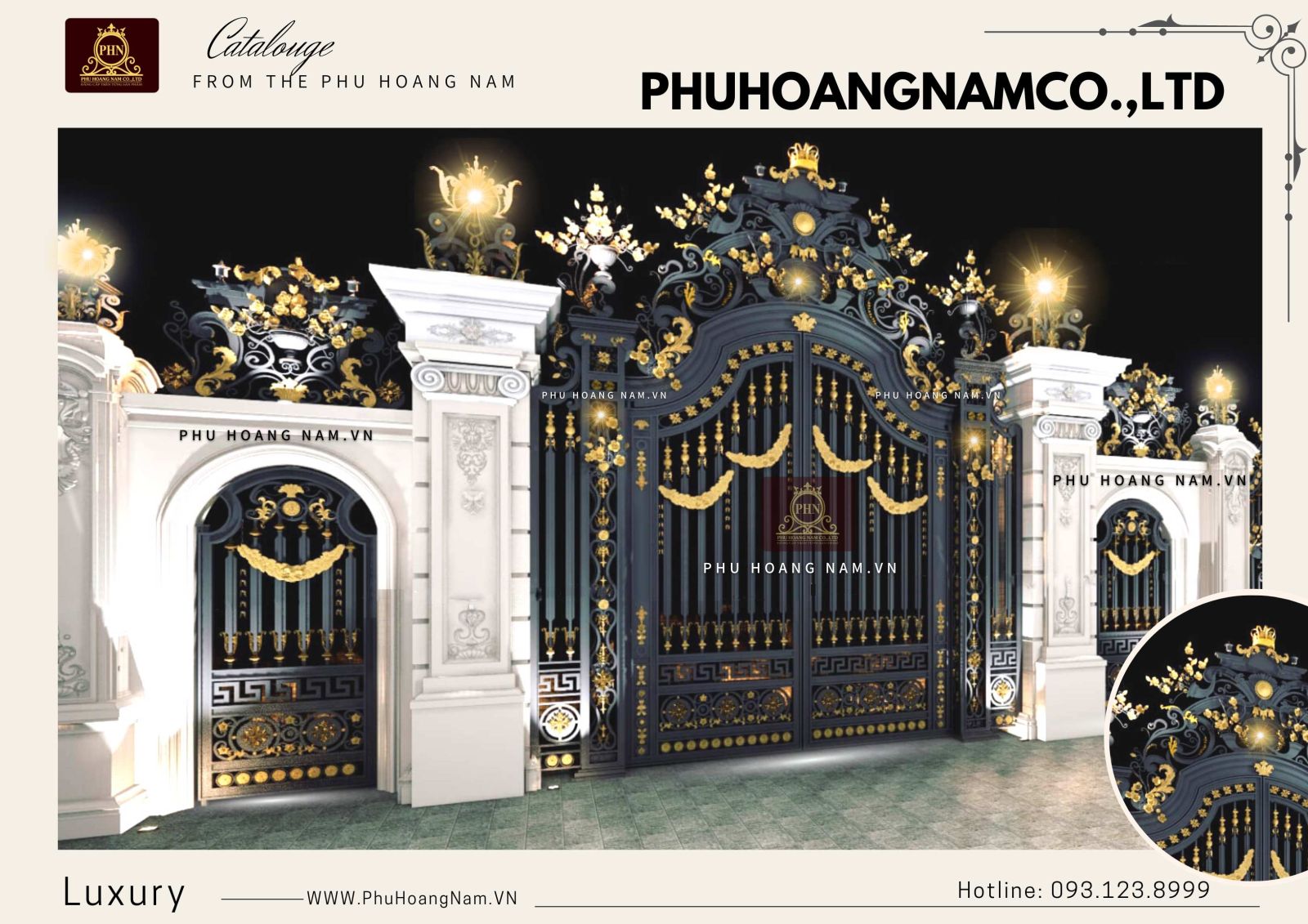cửa cổng biệt thự cao cấp