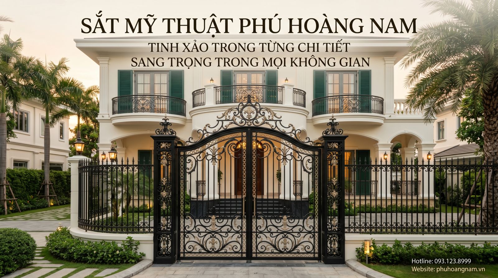 Cửa Cổng Sắt Rèn Kiểu Pháp