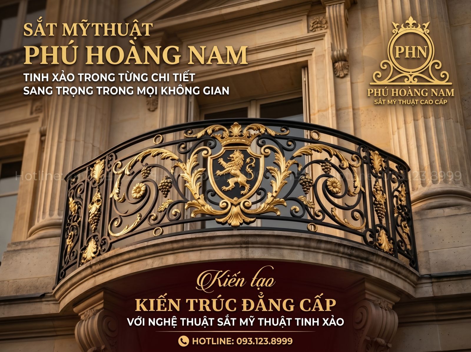 LAN CAN BAN CÔNG SẮT MỸ THUẬT PHÚ HOÀNG NAM