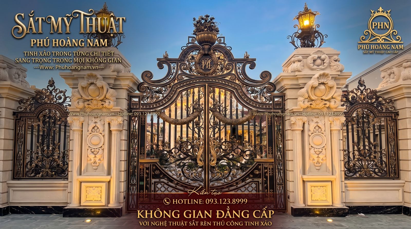 Cửa cổng sắt mỹ thuật