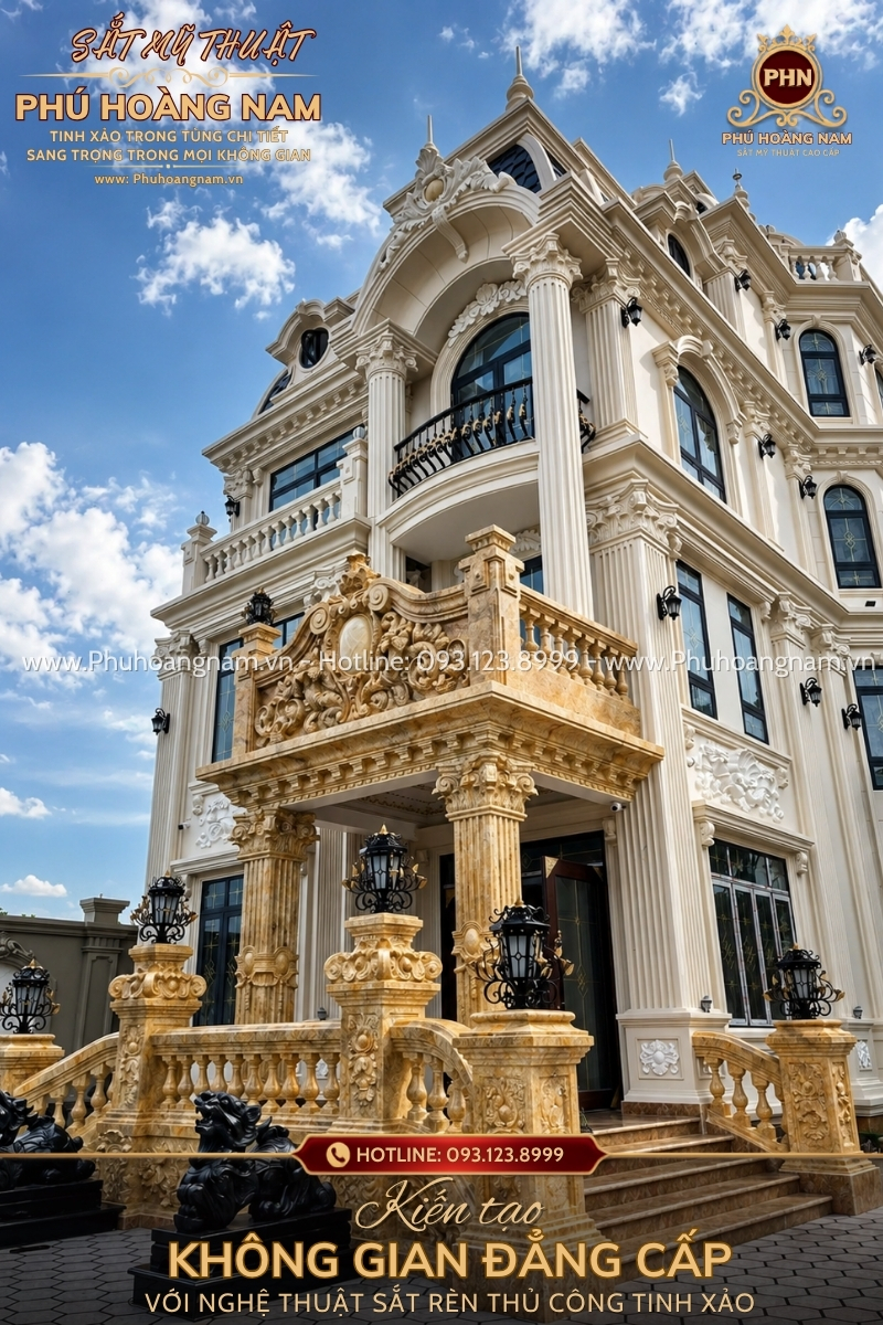 Thi công sắt mỹ nghệ cao cấp PHN